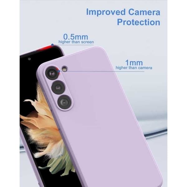 Samsung S24 Gummieret mat Shell Liquid - Lilla