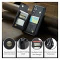 Miniatyrbillede 10 af 11: CaseMe Shockproof Cover Kortholder Stander 4-rums Samsung S24 Sort
