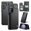 Miniatyrbillede 1 af 11: CaseMe Shockproof Cover Kortholder Stander 4-rums Samsung S24 Sort