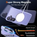 Miniatyrbillede 3 af 5: Samsung S24 Transparent Stötdämpande Skal MagSafe-Kompatibelt V2