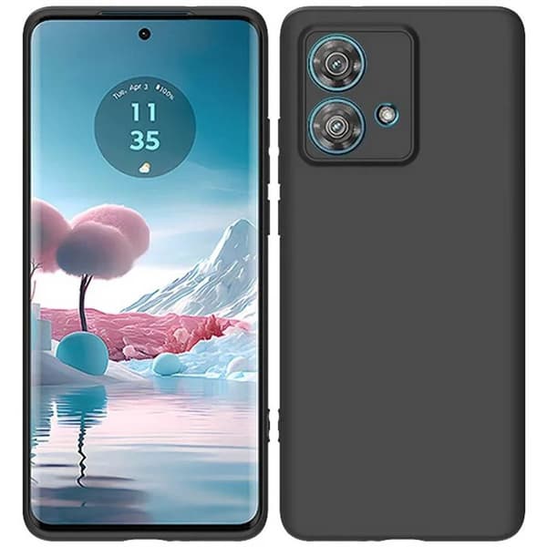 Silikone cover Motorola Edge 40 Neo - Sort