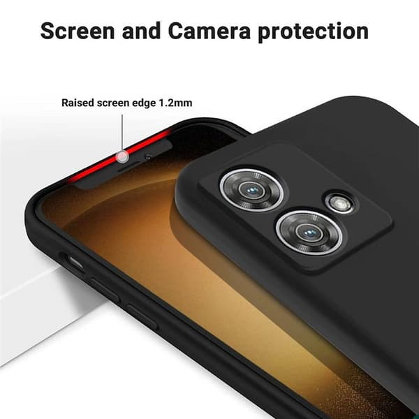 Liquid silikondeksel Motorola Edge 40 Neo - Svart