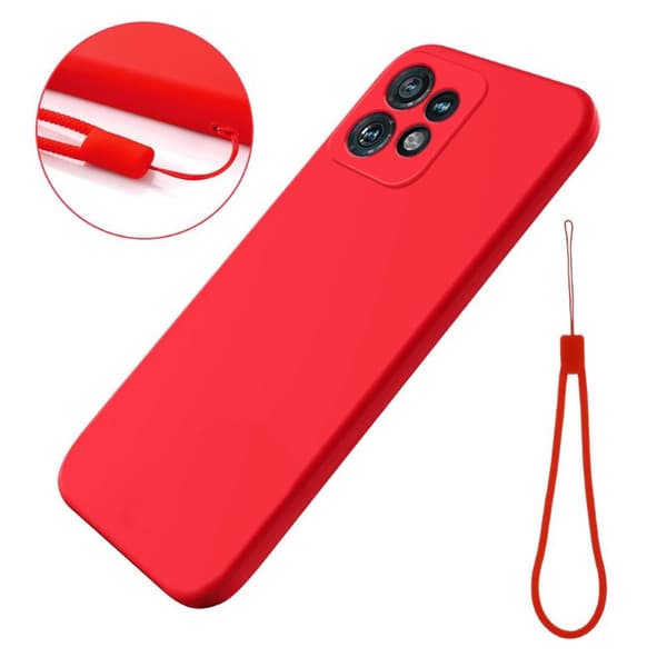 Liquid silikon skal Motorola Edge 40 Pro - China Red
