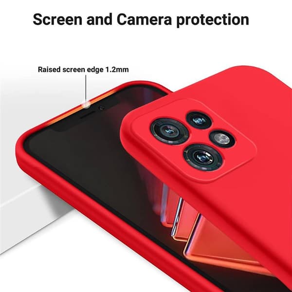 Liquid silikon skal Motorola Edge 40 Pro - China Red