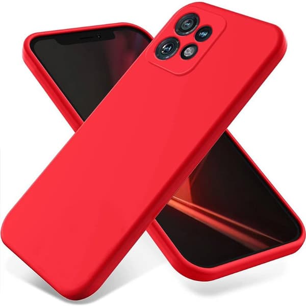 Liquid silikon skal Motorola Edge 40 Pro - China Red