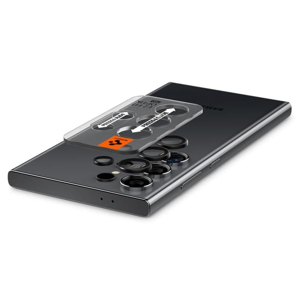 Spigen Galaxy S24 Ultra 2-PACK Optik.tR "Ez Fit" Linsskydd Svart
