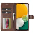 Miniatyrbild 2 av 6: LC.IMEEKE Galaxy A15 4G/5G Fodral Läder Brun