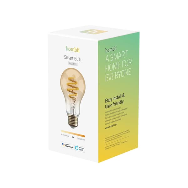 Hombli Smart Lampa Glödtråd E27 A60-Bärnsten CCT