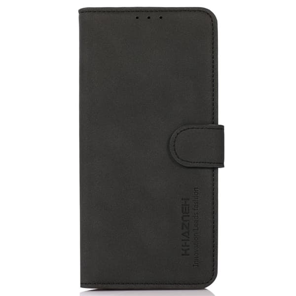 KHAZNEH Galaxy A35 5G Fodral Matt Läder Svart