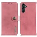 Miniatyrbild 1 av 6: KHAZNEH Galaxy A35 5G Fodral Läder Rosa