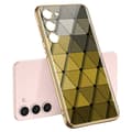 Miniatyrbild 5 av 6: GKK Galaxy S24 Plus Skal Härdat Glas Electroplate Rhombus Gul