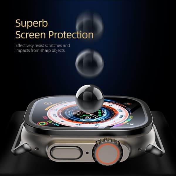 DUX DUCIS Apple Watch Ultra 49 mm Skärmskydd Aluminium Ram Svart