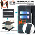 Miniatyrbild 5 av 6: Samsung Galaxy A15 4G/5G Fodral Retro RFID Läder Svart