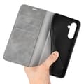 Miniatyrbild 4 av 6: Samsung Galaxy A35 5G Fodral Flip Skin Touch Grå