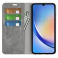Miniatyrbild 2 av 6: Samsung Galaxy A35 5G Fodral Flip Skin Touch Grå
