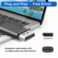 Miniatyrbild 6 av 6: Mini DisplayPort DP till DisplayPort Adapter 8K 60Hz Blå
