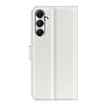 Miniatyrbild 6 av 6: Samsung Galaxy A05s 4G Fodral Litchi Läder Vit