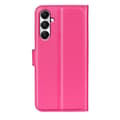 Miniatyrbild 6 av 6: Samsung Galaxy A05s 4G Fodral Litchi Läder Rosa