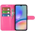 Miniatyrbild 2 av 6: Samsung Galaxy A05s 4G Fodral Litchi Läder Rosa