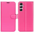 Miniatyrbild 1 av 6: Samsung Galaxy A05s 4G Fodral Litchi Läder Rosa