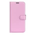 Miniatyrbild 5 av 6: Samsung Galaxy A05s 4G Fodral Litchi Läder Ljus Rosa