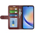 Miniatyrbild 2 av 6: Samsung Galaxy A35 5G Fodral Crazy Horse Läder Brun