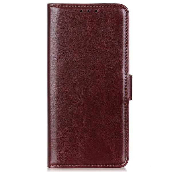 Galaxy S25 Plus / S24 Plus Fodral Crazy Horse Läder Brun