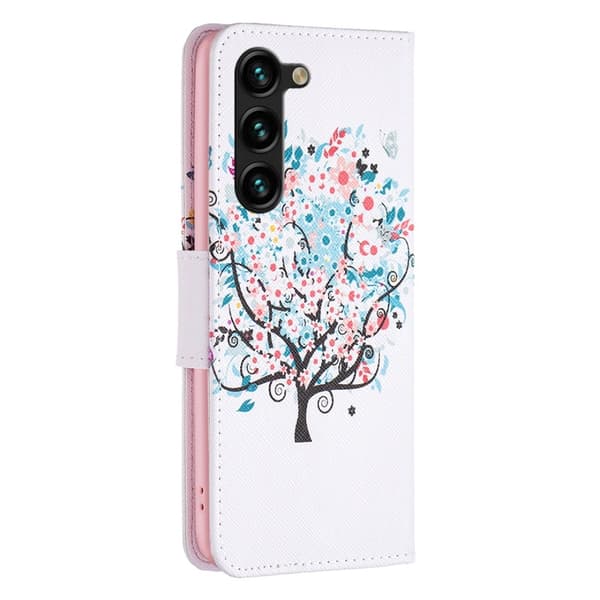 Galaxy S25 Plus / S24 Plus Fodral Med Tryck Blommigt Träd