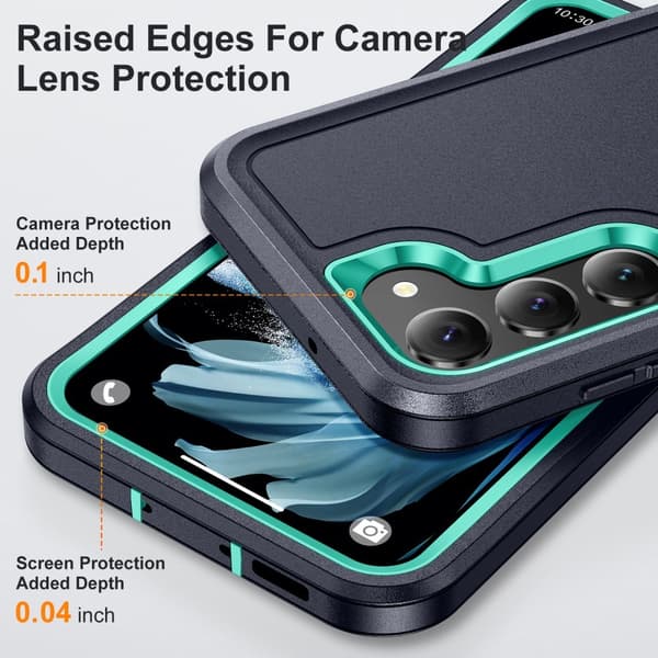 Galaxy S25 Plus / S24 Plus Skal Xtreme Shockproof Svart/Cyan