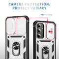 Miniatyrbild 2 av 6: Galaxy S24 Plus Skal CamShield Ring Hybrid Armor Vit/Svart