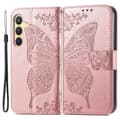Miniatyrbild 1 av 5: Samsung Galaxy S24 Plus Fodral Big Butterfly Roséguld
