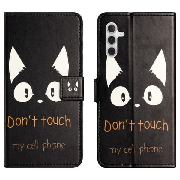 Samsung Galaxy A35 5G Fodral Med Tryck Dont Touch Katt