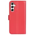 Miniatyrbild 6 av 6: Samsung Galaxy A35 5G Fodral Läder Litchi Röd