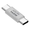 Miniatyrbild 1 av 4: 140W USB 3.1 USB-C Hane till USB-C Hane Adapter 8K 40Gbps Vit