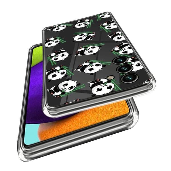 Samsung Galaxy A15 5G Skal TPU Med Tryck Baby Panda