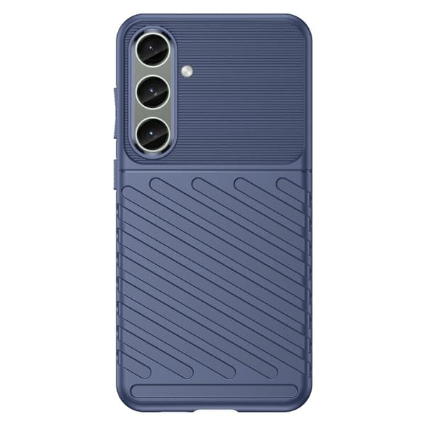 Galaxy S25 Plus / S24 Plus Skal Twill Textur Blå
