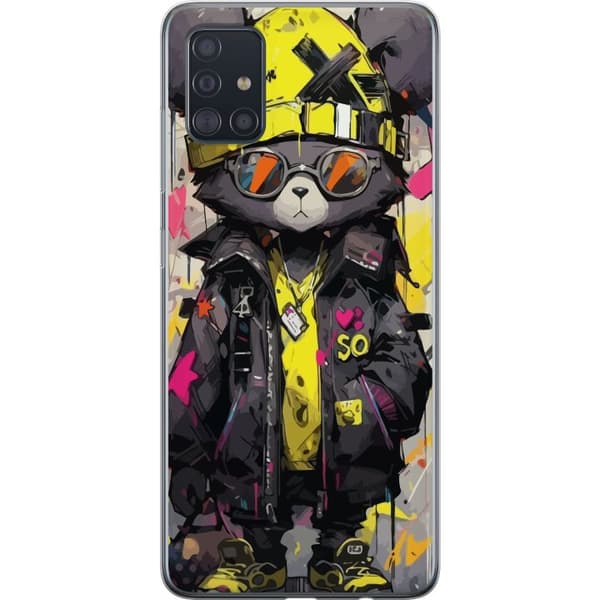 Samsung Galaxy A51 Läpinäkyvä kuori Hieno Björn