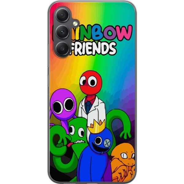 Samsung Galaxy A15 5G Gennemsigtig cover Regnbuevenner