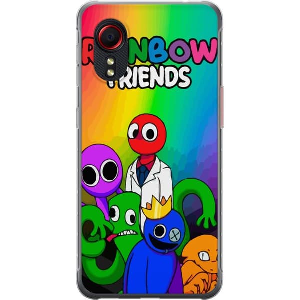 Samsung Galaxy Xcover 5 Genomskinligt Skal Regnbågsvänner