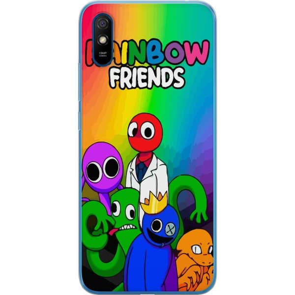 Xiaomi Redmi 9A Gennemsigtig cover Regnbuevenner