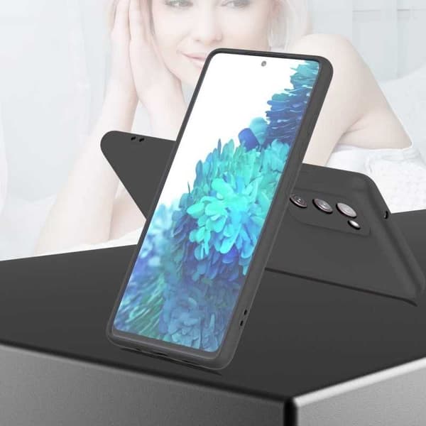 Samsung S20 FE Gummieret skalvæske - Sort
