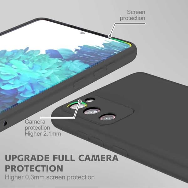 Samsung S20 FE Gummieret skalvæske - Sort
