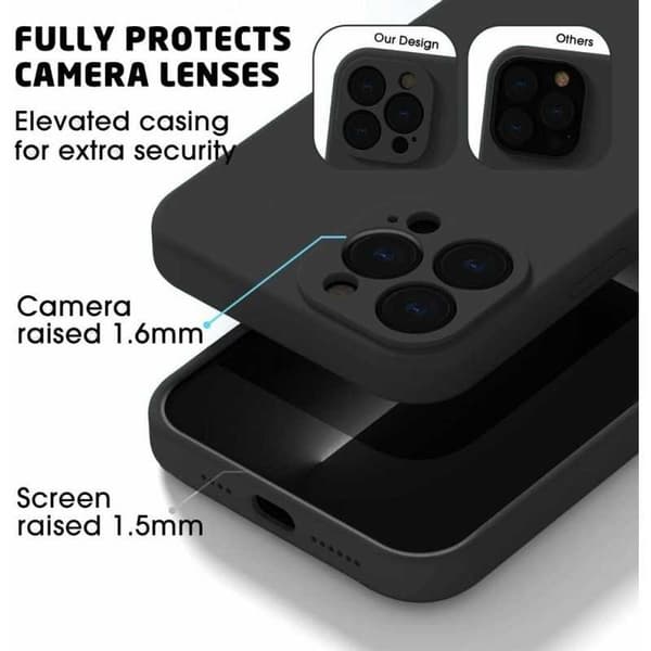 iPhone 11 Pro Gummieret skalvæske - Sort