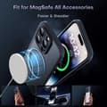 Miniatyrbillede 2 af 8: 3in1 komplet iPhone 12 Pro Max stødabsorberende etui MagSafe-kompatibel - Sort