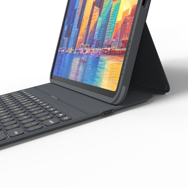 ZAGG iPad Air 10.9 (gen 4/5)/iPad Pro 11 (gen 2/3/4) Kotelo Näppäimistöllä Pro Keys Nordic Charcoal