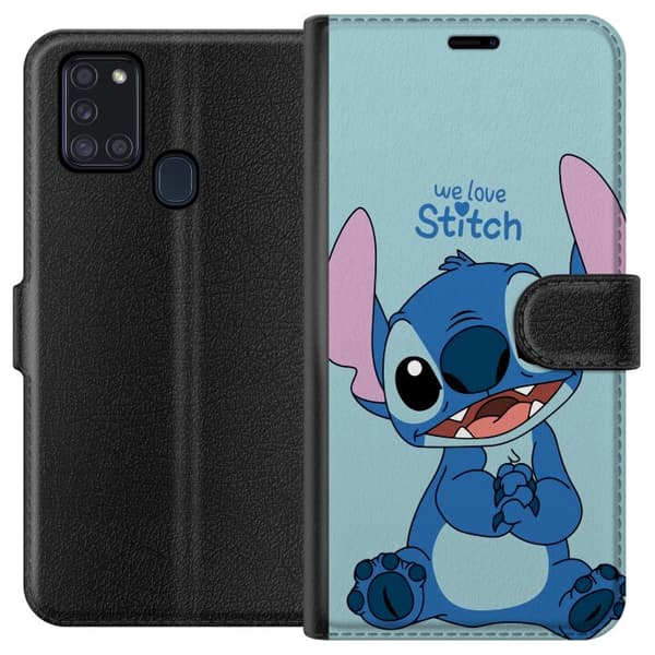 Samsung Galaxy A21s Lommeboketui Elsker Stitch