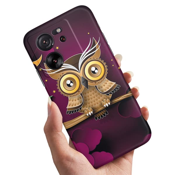 Xiaomi 13T/13T Pro - Cover/Mobilcover Lysbrun Ugle