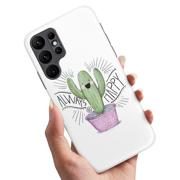 Samsung Galaxy S24 Ultra - Deksel/Mobildeksel Happy Cactus