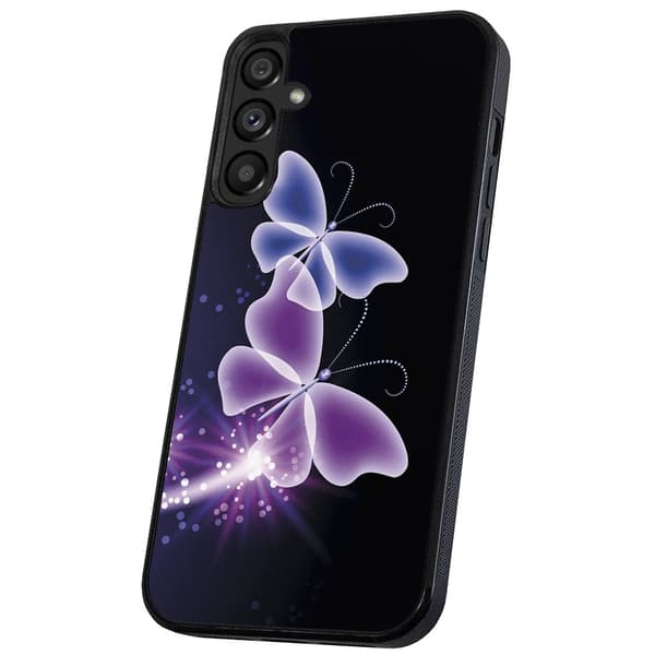 Samsung Galaxy S23 FE - Cover/Mobilcover Lilla Sommerfugle
