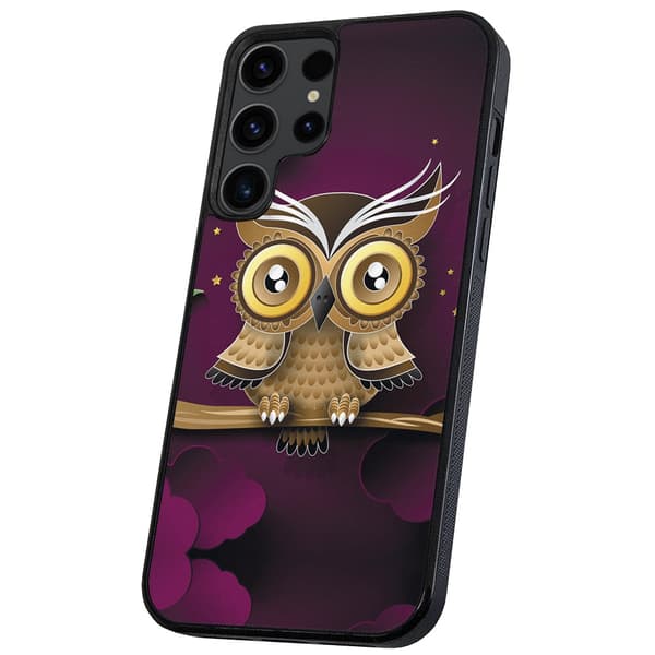 Samsung Galaxy S24 Ultra - Deksel/Mobildeksel Lysbrun Ugle